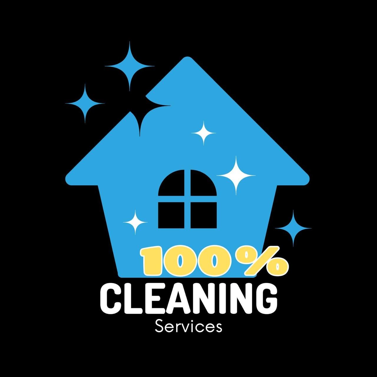 100% Cleaning Services logo